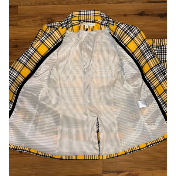 Veronica Beard Yellow Plaid Blazer — Size 0 - Picture 5 of 10